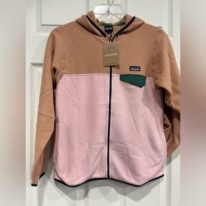 Patagonia Kids' Large Micro D Snap-T Fleece Jacket Mallow Pink Hood NWT